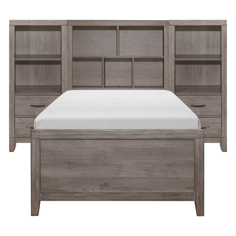 Woodrow 4pc Set Twin Wall Bed with Toy Boxes (TB+2PNS+TFT)