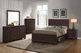 Coaster Kauffman 6-Piece California King Bedroom Set Dark Cocoa with 54-Inch Headboard (Model 204390KW-S5)