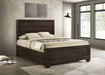Kauffman Wood Storage Panel Bed Dark Cocoa