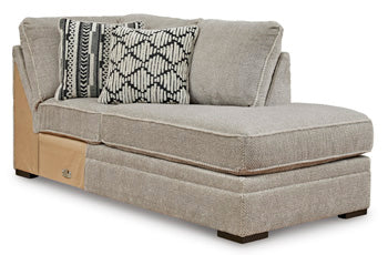 Calnita 2-Piece Sectional with Chaise - Brown/Beige