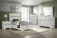 Coaster Miranda 6-Piece Twin Bedroom Set White with 54-Inch Headboard