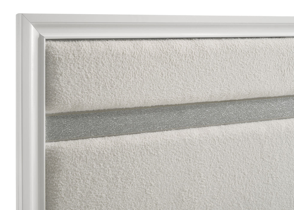 Miranda 54-inch Upholstered Panel Bed White