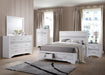 Coaster Miranda 6-Piece Queen Bedroom Set White with 50-Inch Headboard