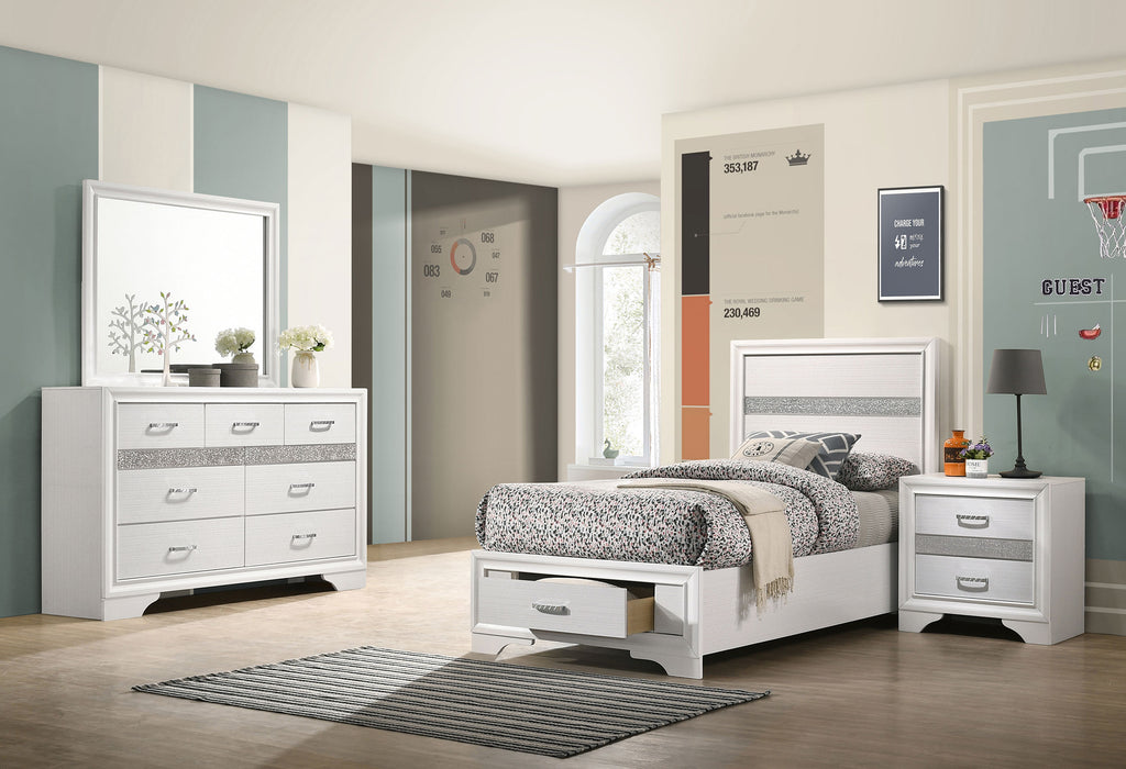 Miranda 5-piece Twin Bedroom Set White