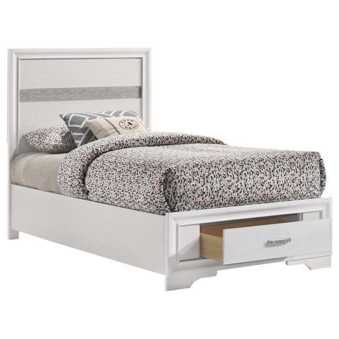 Miranda 51-inch Wood Storage Panel Bed White