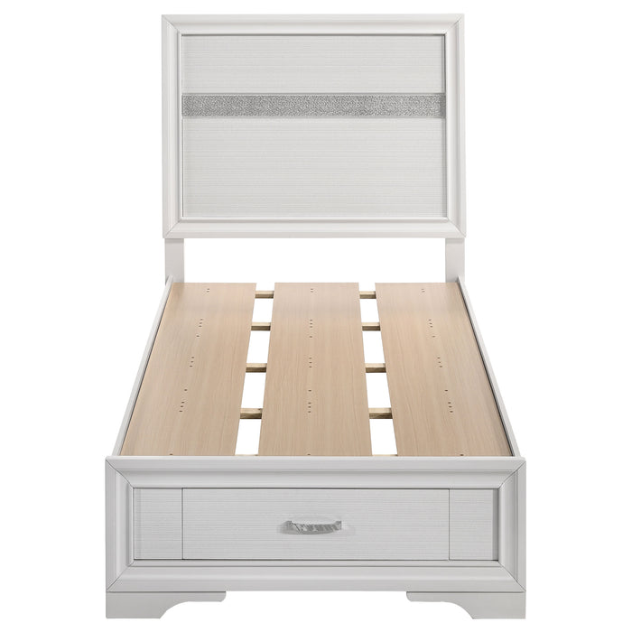 Miranda 51-inch Wood Storage Panel Bed White