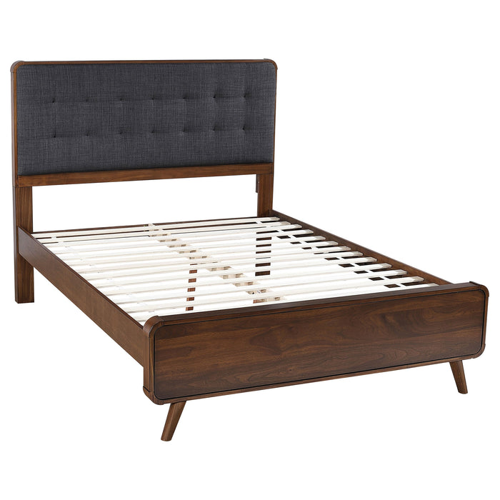 Robyn Wood Platform Bed Light Ash