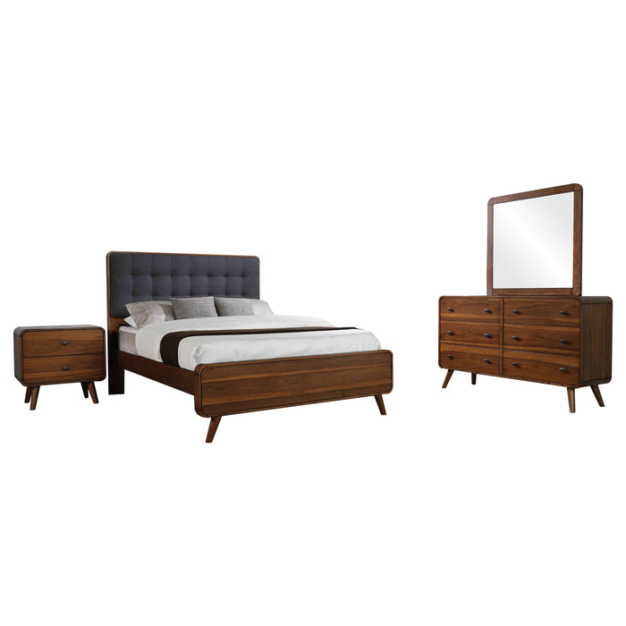 Robyn 5-piece California King Bedroom Set Dark Walnut