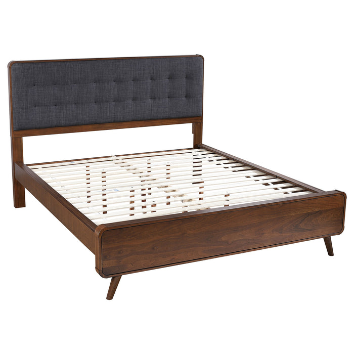 Robyn Wood Platform Bed Light Ash