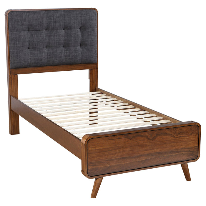 Robyn Wood Platform Bed Light Ash