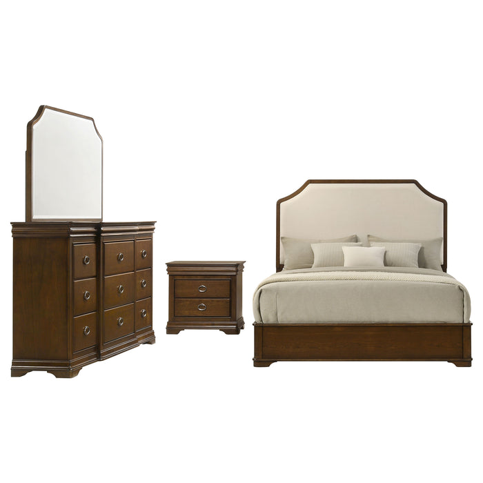 Garland 5-piece Queen Bedroom Set Brown Cherry
