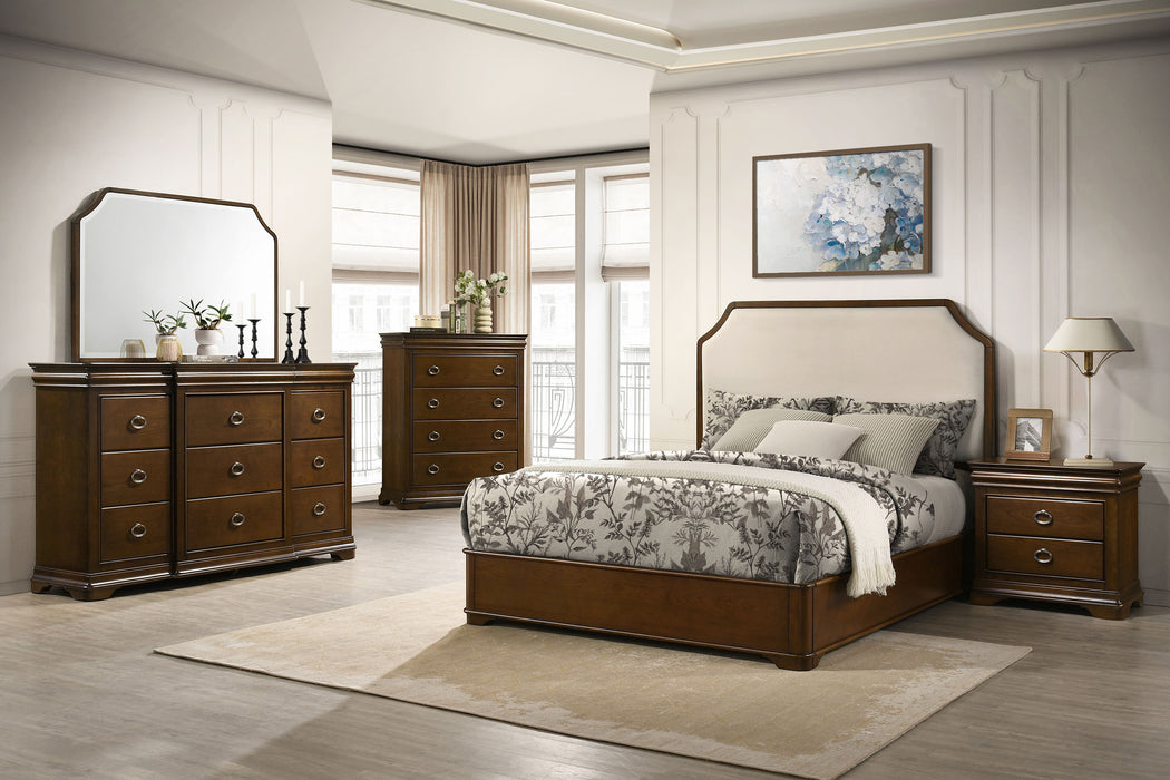 Garland 2-drawer Nightstand Bedside Table Brown Cherry