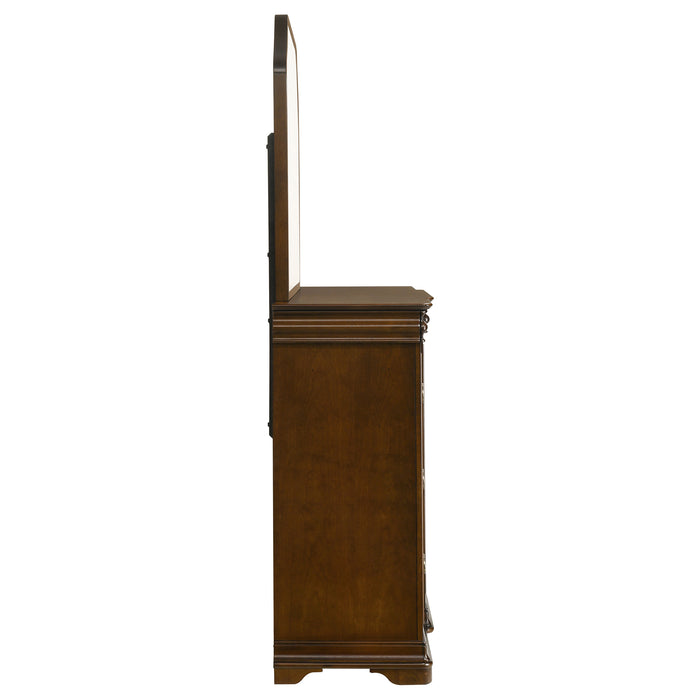 Garland 9-drawer Bedroom Dresser with Mirror Brown Cherry