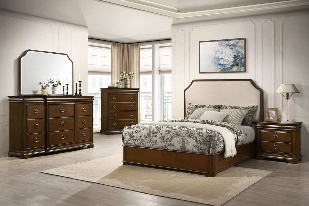 Garland 9-drawer Bedroom Dresser with Mirror Brown Cherry