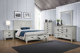 Coaster Franco 6-Piece Eastern King Bedroom Set Distressed White with 57-Inch Headboard (Model 205330KE-S5)