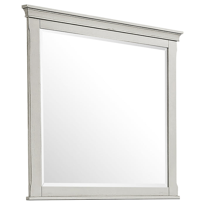 Juego de dormitorio Franco tamaño Eastern King de 5 piezas - blanco desgastado