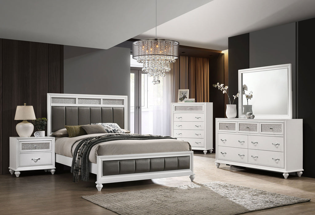 Coaster Barzini 6-Piece Eastern King Bedroom Set White