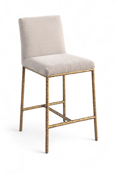 Reeves Chenille Fabric Upholstered Counter Stool