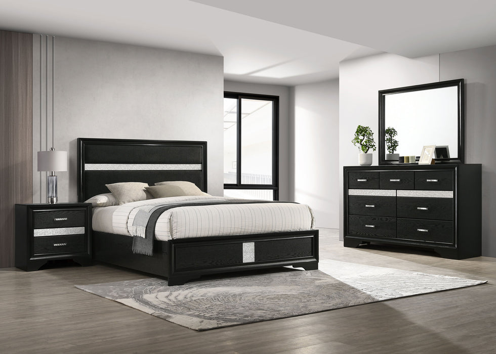 Miranda 5-piece Full Bedroom Set Black