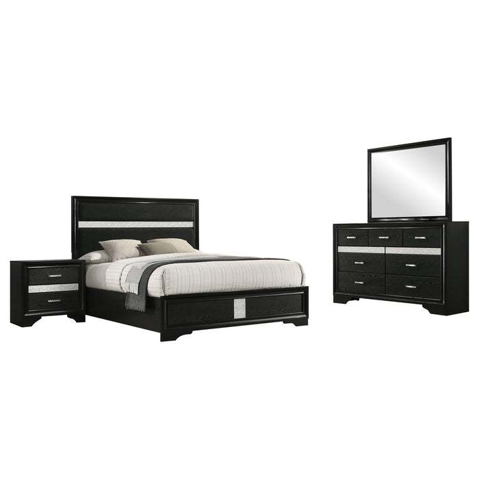 Miranda 5-piece Eastern King Bedroom Set Black