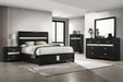 Coaster Miranda 5-Piece Eastern King Bedroom Set Black with 54-Inch Headboard (Model 206360KE-S5N)