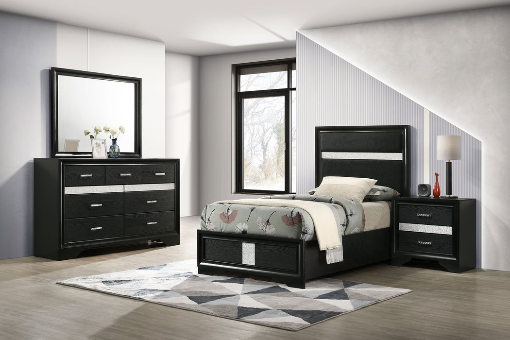 Miranda 5-piece Twin Bedroom Set Black