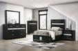Coaster Miranda 6-Piece Twin Bedroom Set Black with 54-Inch Headboard