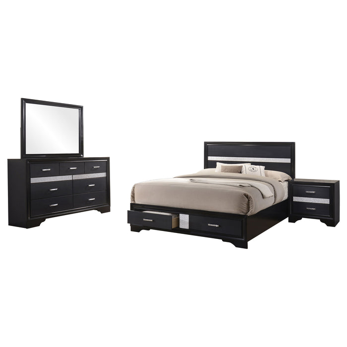 Miranda 5-piece Queen Bedroom Set Black