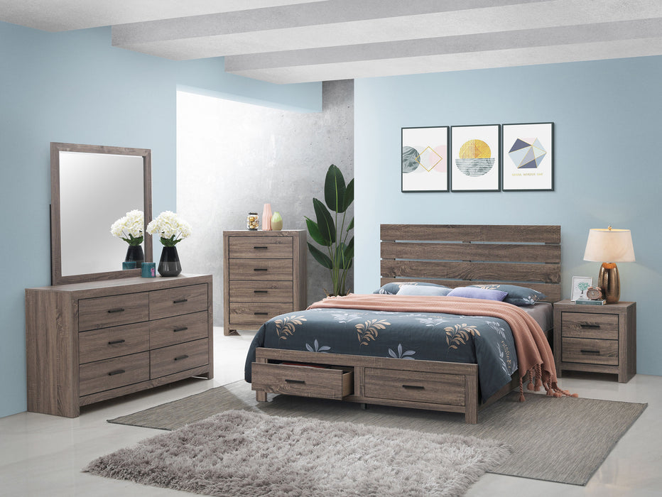 Espejo para cómoda Brantford - roble barrica