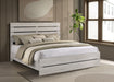 Brantford Wood Panel Bed Coastal White
