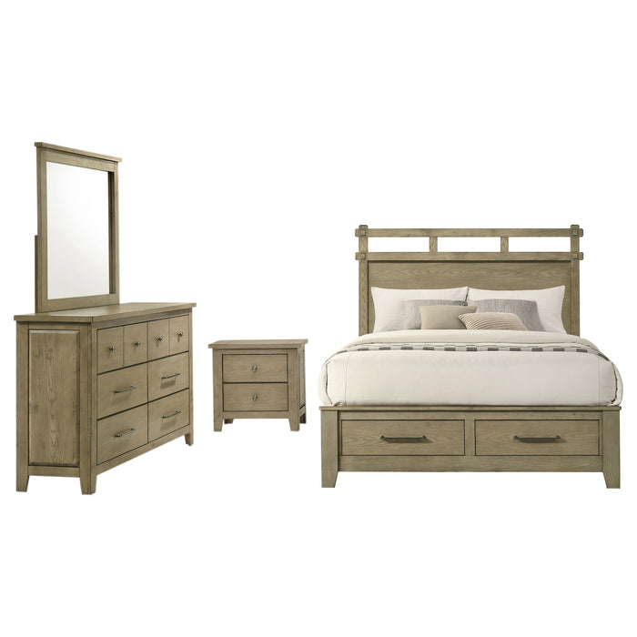 Hazlewood 5-piece Eastern King Bedroom Set Vineyard Oak