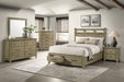 Coaster Hazlewood 6-Piece Queen Bedroom Set Vineyard Oak with 59-Inch Headboard