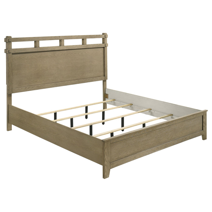 Cama de panel Hazlewood de 61" - roble viñedo
