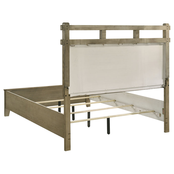 Cama de panel Hazlewood de 61" - roble viñedo