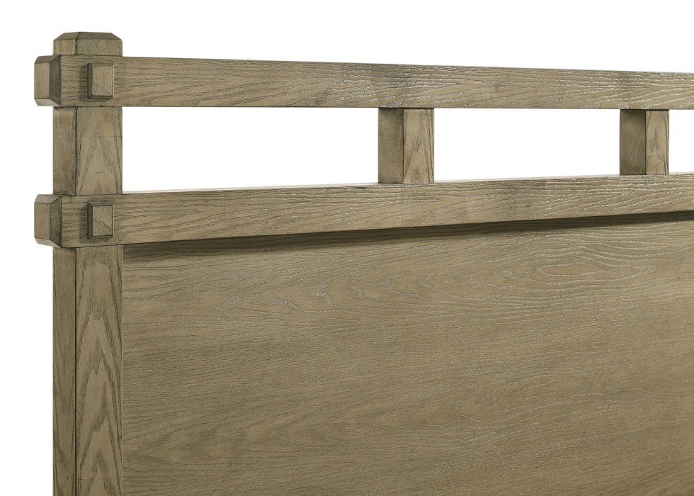 Cama de panel Hazlewood de 61" - roble viñedo