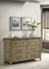 Cómoda para dormitorio Hazlewood de 6 cajones en roble Vineyard