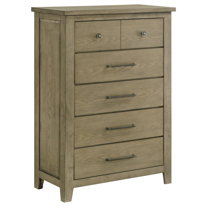 Hazlewood 5-drawer Bedroom Chest of Drawers Vineyard Oak