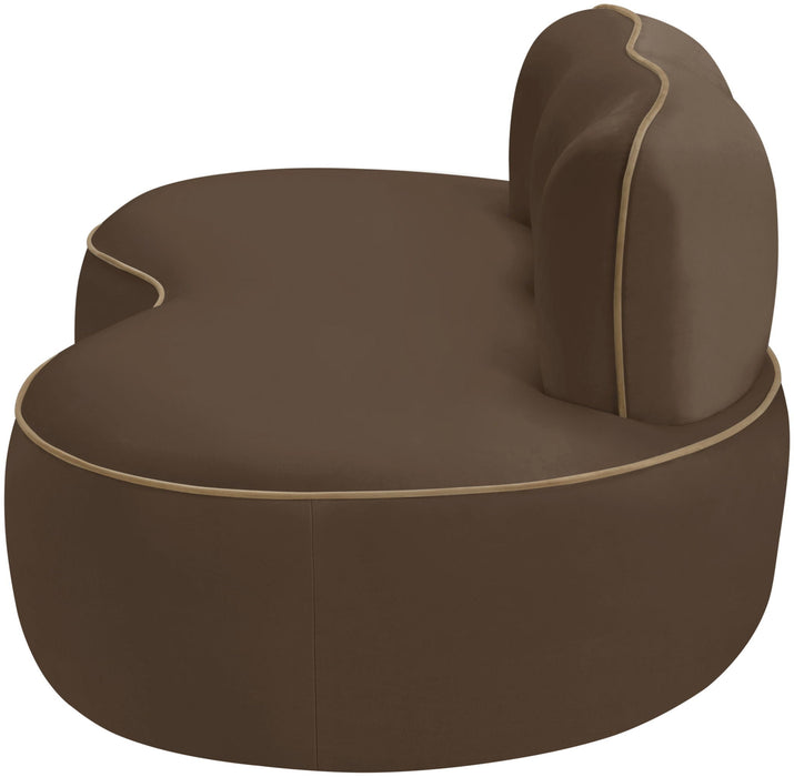 Swerve 77" Velvet Upholstered Loveseat