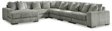 Seccional Lindyn de 6 piezas con chaise