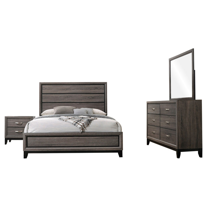 Watson Five-piece Eastern King Bedroom Set Grey Oak