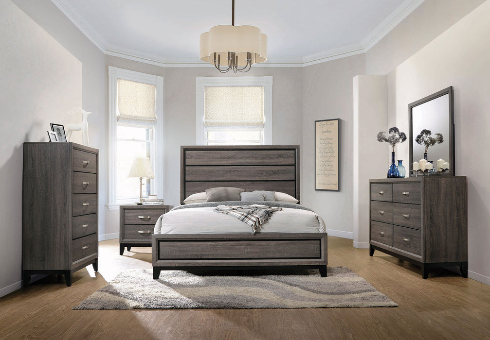 Coaster Watson 6-Piece Eastern King Five-piece Bedroom Set Grey Oak