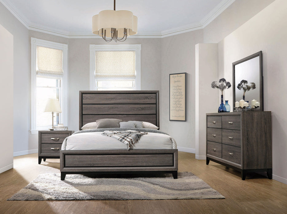 Watson Five-piece Queen Bedroom Set Grey Oak