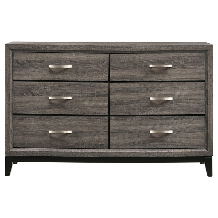 Watson Five-piece Queen Bedroom Set Grey Oak