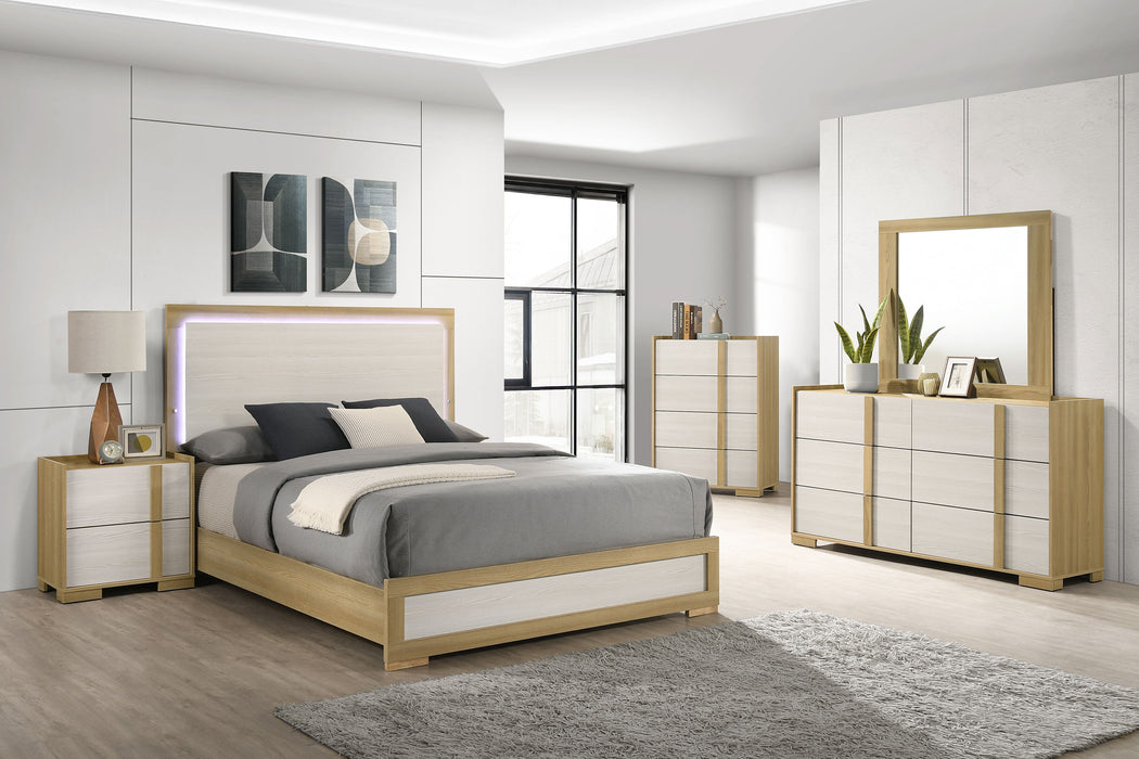 Coaster Hyland 6-Piece Eastern King Bedroom Set Natural