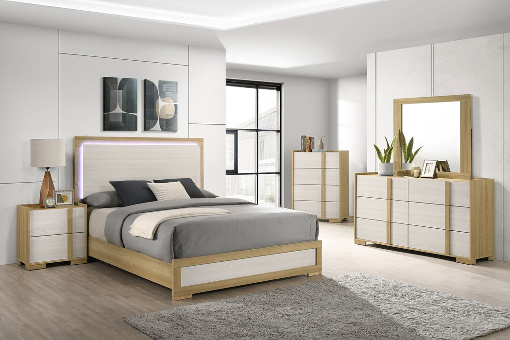 Coaster Hyland 3-Piece Queen Panel Bedroom Set Natural