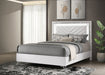 Cassia LED Panel Bed White High Gloss