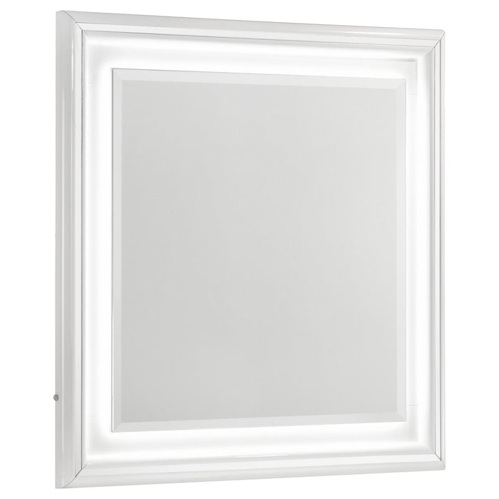 Cassia Dresser Mirror White High Gloss