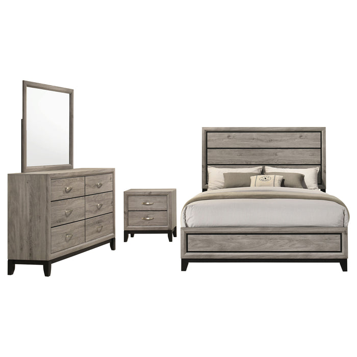 Valen Five-piece Full Bedroom Set Light Taupe