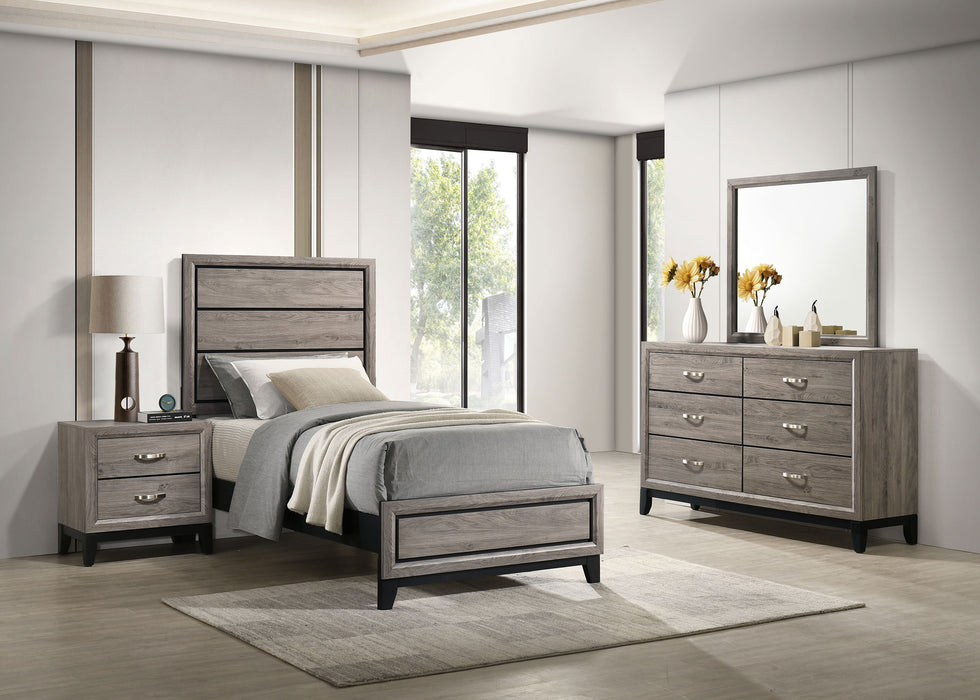 Valen Five-piece Twin Bedroom Set Light Taupe