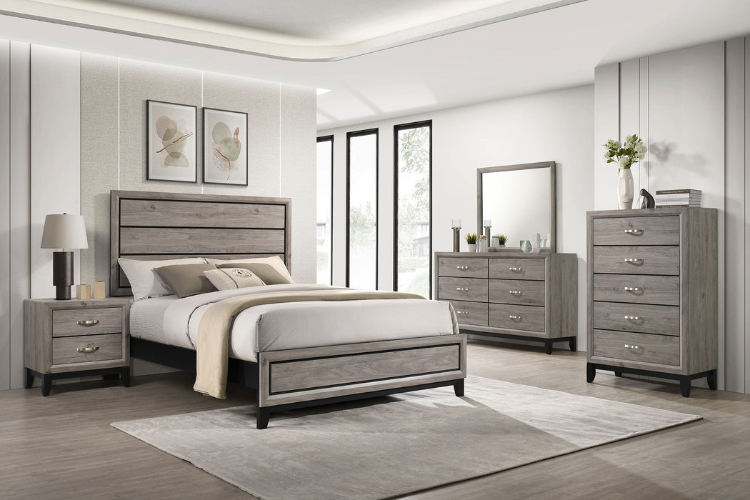 Valen 2-drawer Nightstand Bedside Table Light Taupe